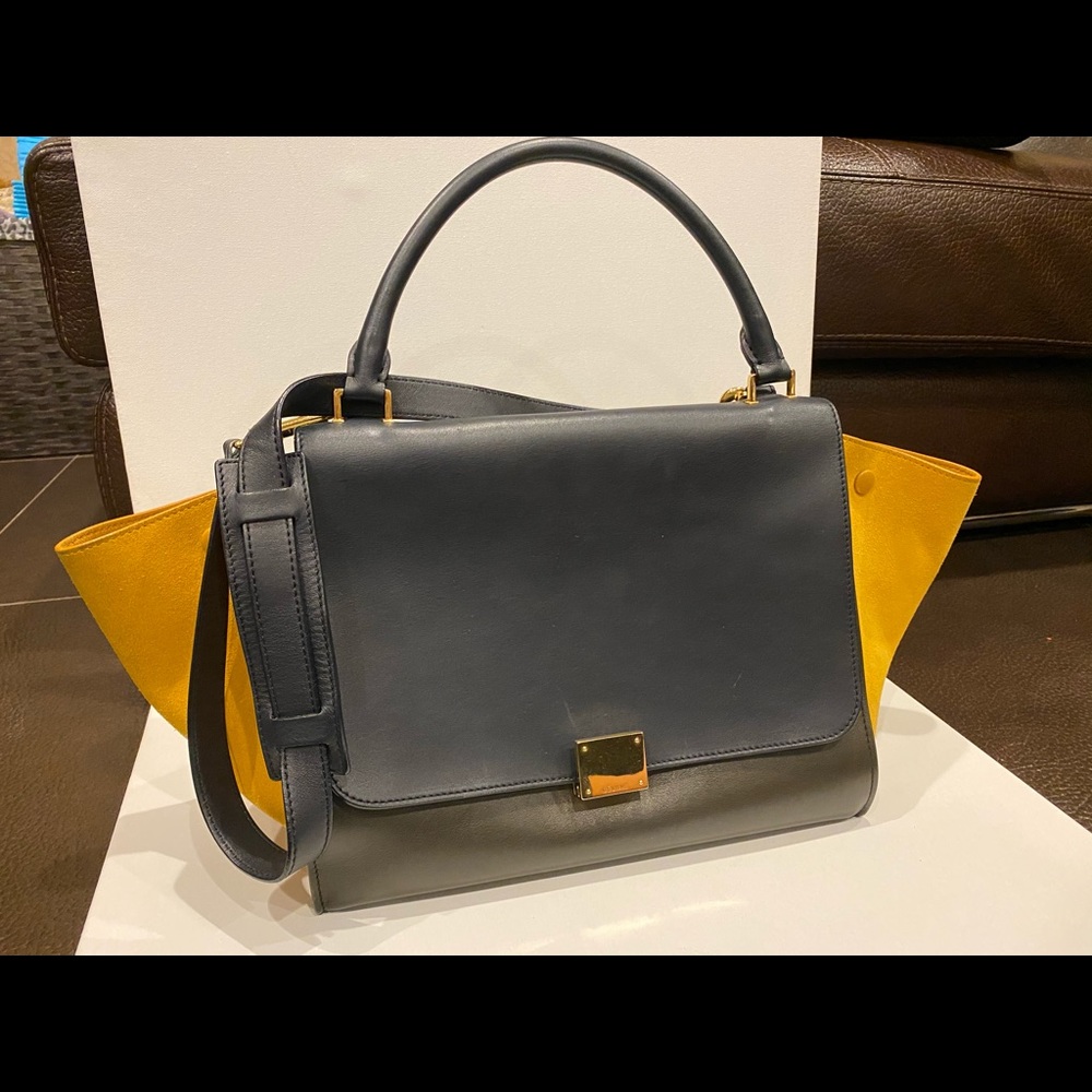 CELINE Trapeze Tri-Color Bag